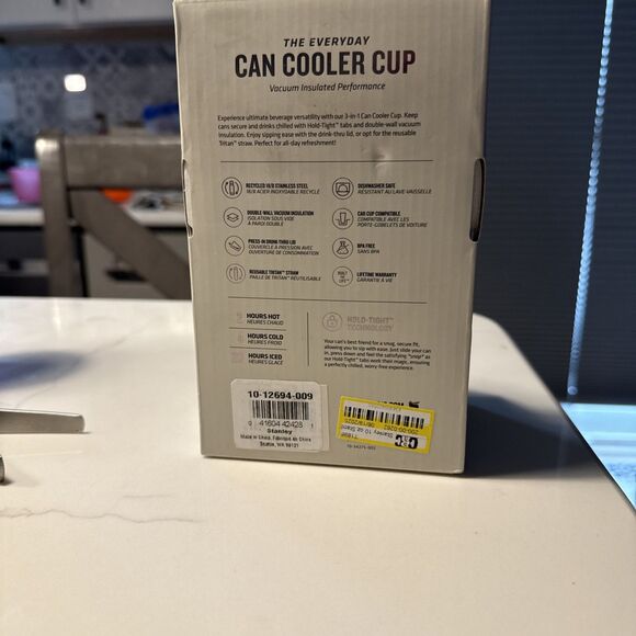 Stanley Stainless Steel The Everyday Can Cooler Can Chiller 10oz 295mL Black NEW - Picture 3 of 8